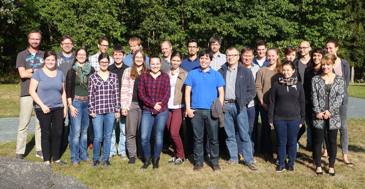 Gruppenfoto vom 7. BZMB Graduiertensymposium in Selb, im September 2016